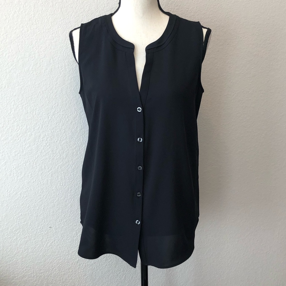 NWT Ann Taylor Split Neck Shell